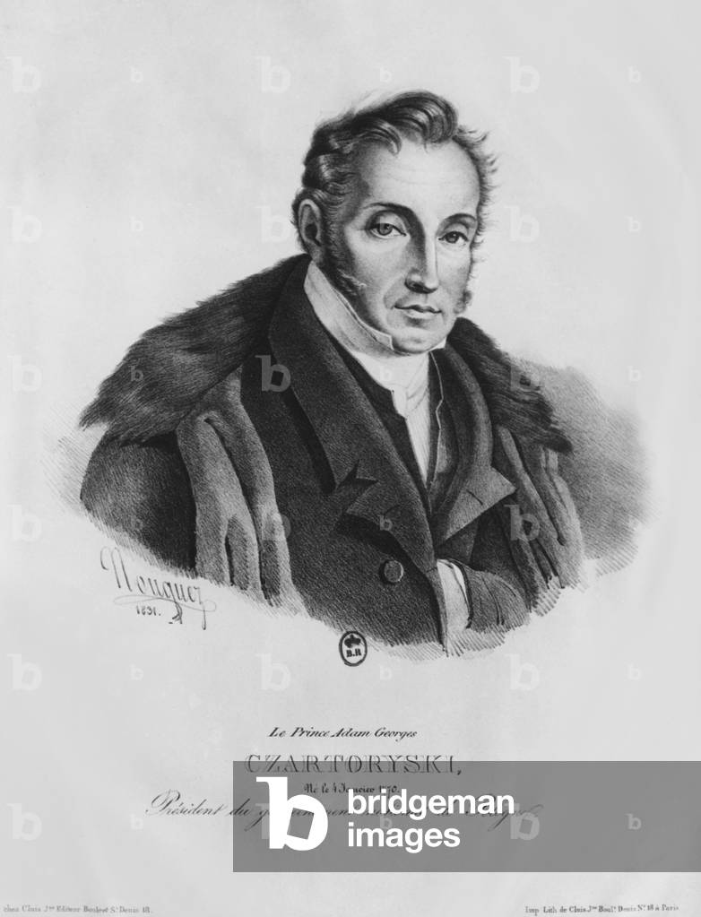 Prince Adam George Czartoryski, 1831 (lithograph)