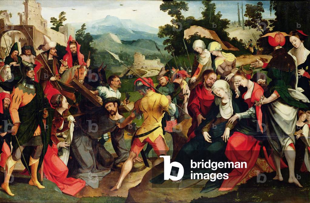 Carrying of the Cross, c.1520 (oil on panel)