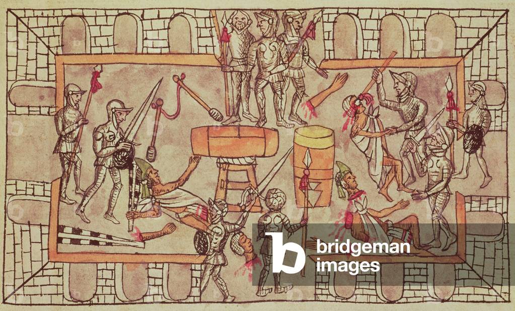 Massacre of the Mexicans (vellum)