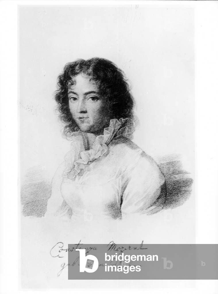 Portrait of Constanze Mozart (1762-1842) 1828 (litho)