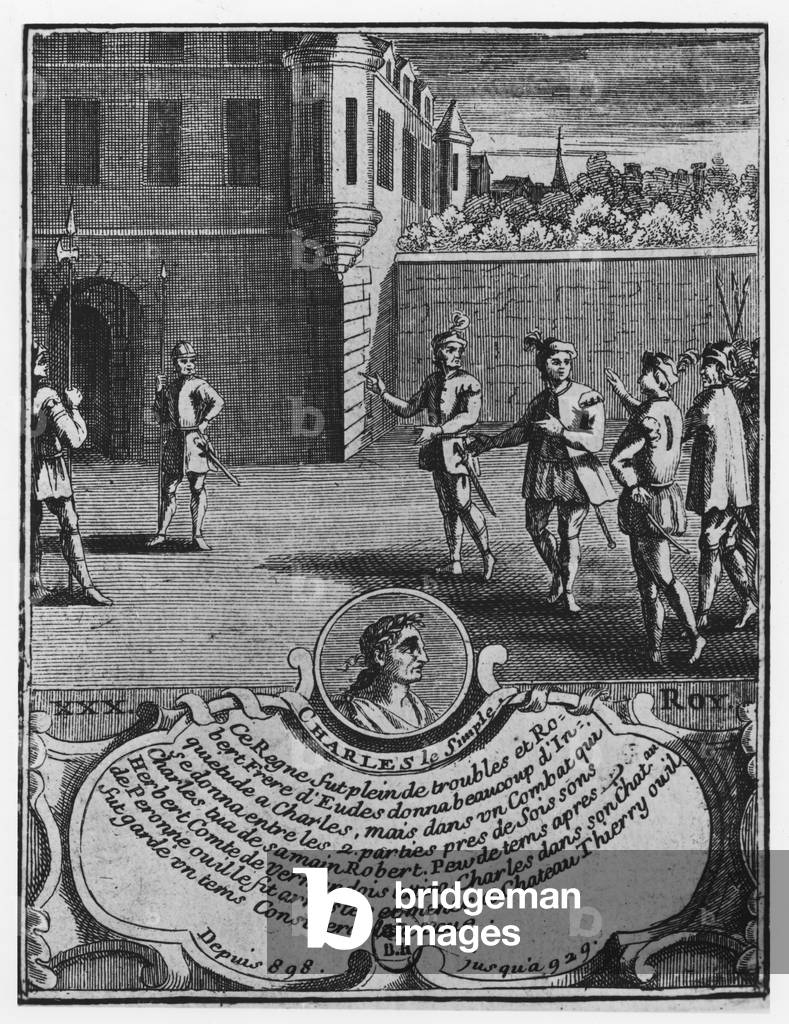 Charles III the Simple, 19th century (engraving)