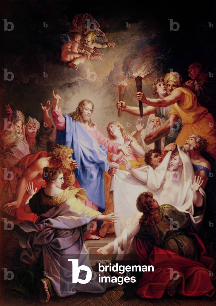 The Resurrection of Lazarus (oil on canvas)