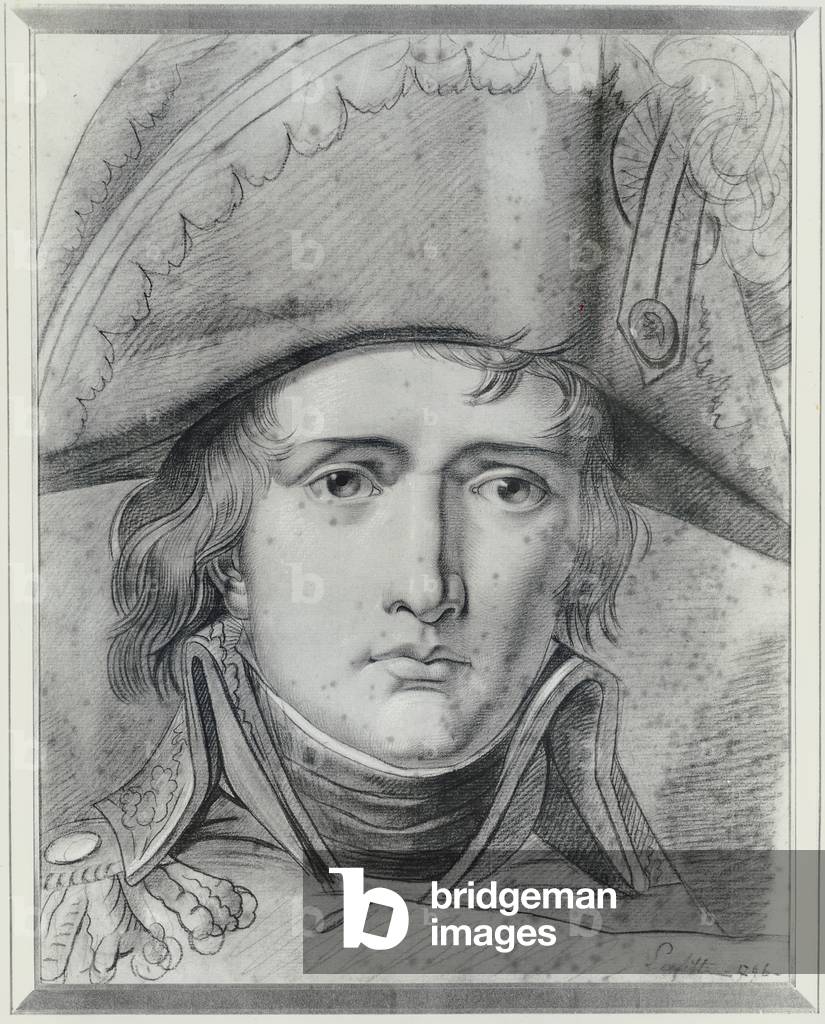 Portrait of General Bonaparte, 1796 (pen & ink on paper)