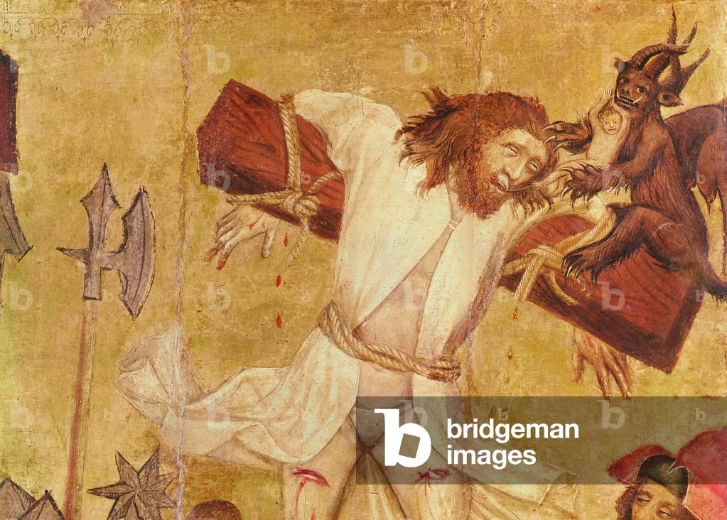 The Crucifixion, c.1420 (detail) (tempera on wood)