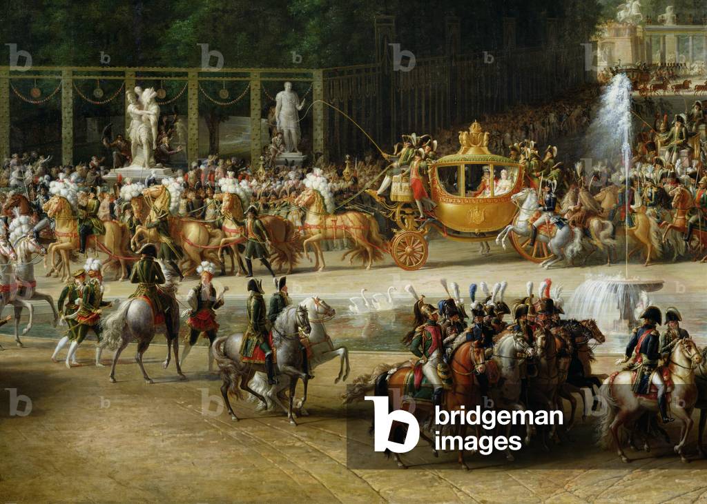 The Entry of Napoleon (1769-1821) and Marie-Louise (1791-1847) into the Tuileries Gardens on the Day of their 