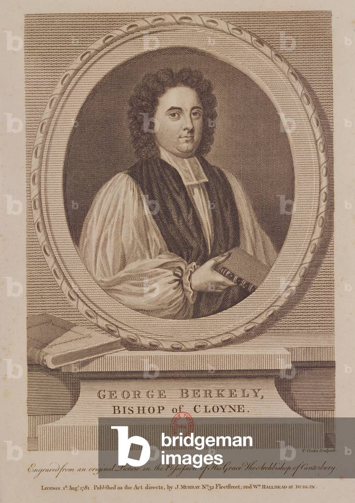 Portrait of George Berkeley (1685-1753) Bishop of Cloyne, engraved by Thomas Cook (1744-1818) c.1781 (engraving)