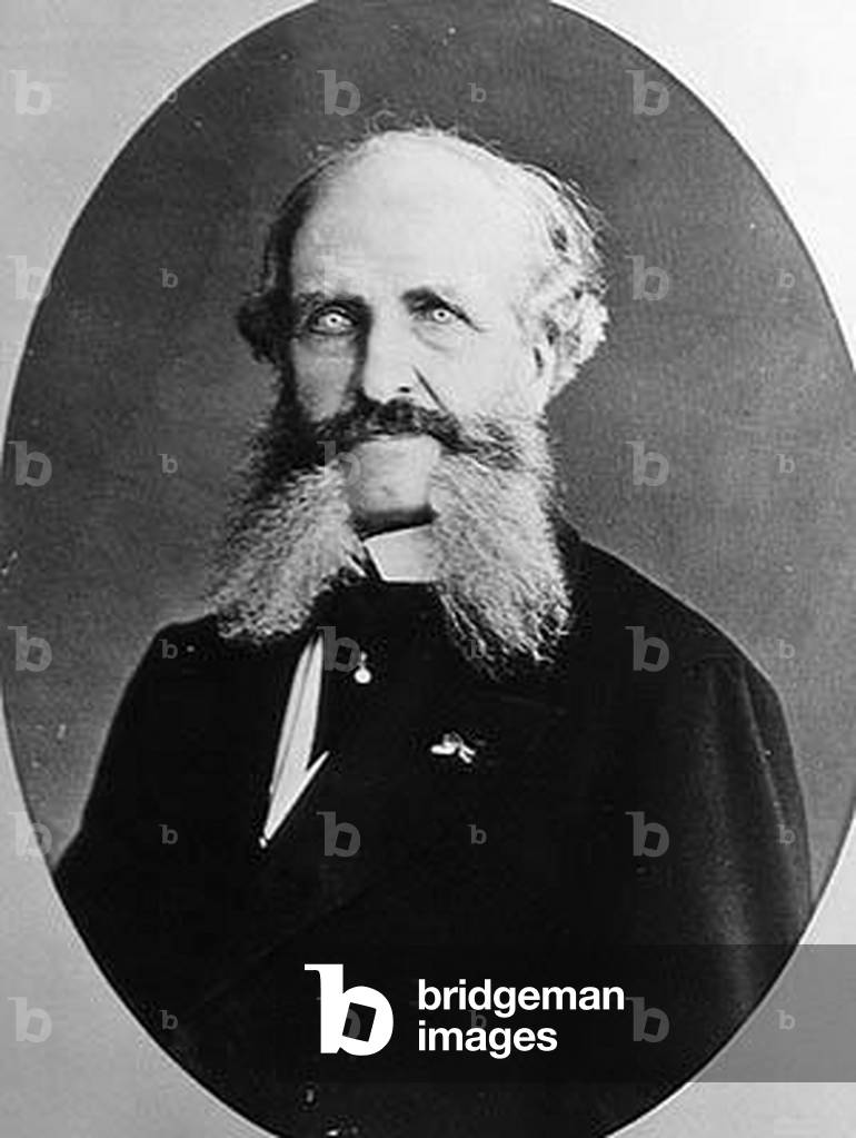 Portrait of Noël Guéneau de Mussy, c.1870 (b/w photo)