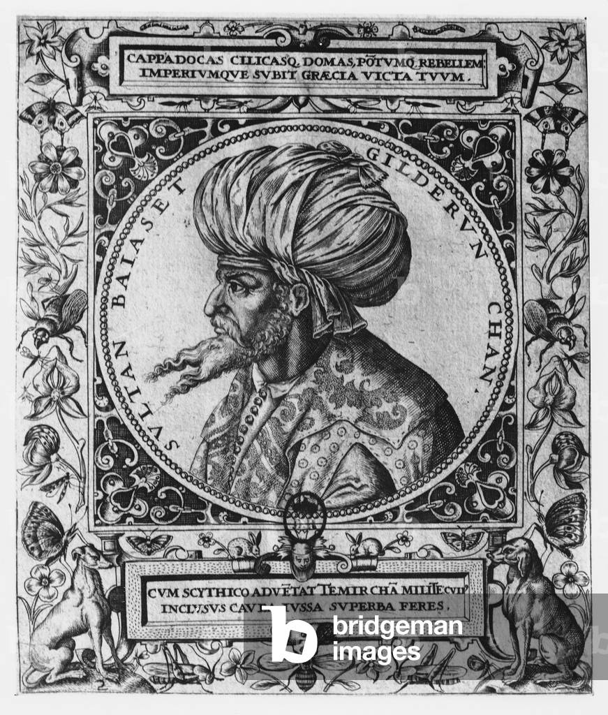 Bayezid I, 19th century (engraving)