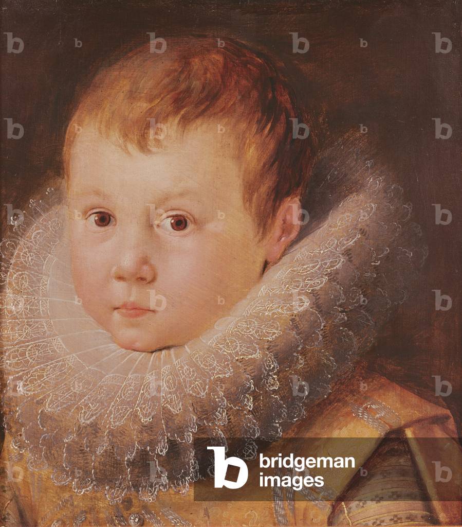 Portrait of a child (oil on canvas)