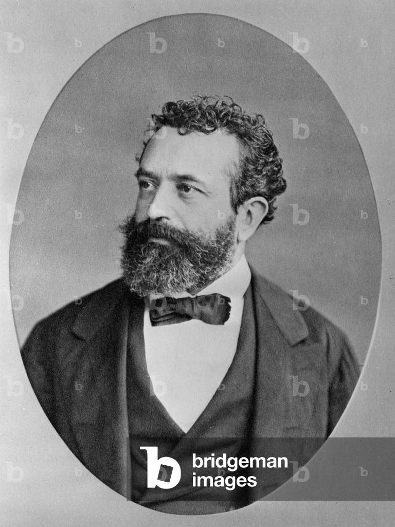 Portrait of Arthur de Fonvielle (b/w photo)