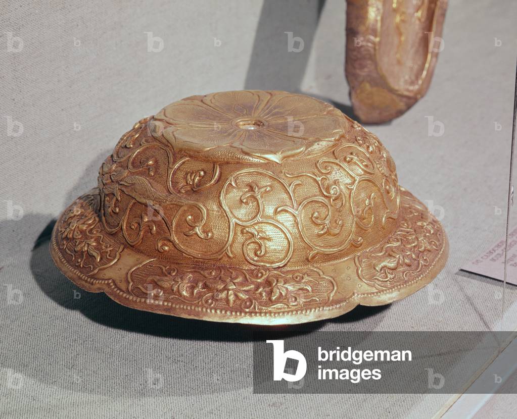 Ornament from horse harness, c.959 AD (gilded silver)