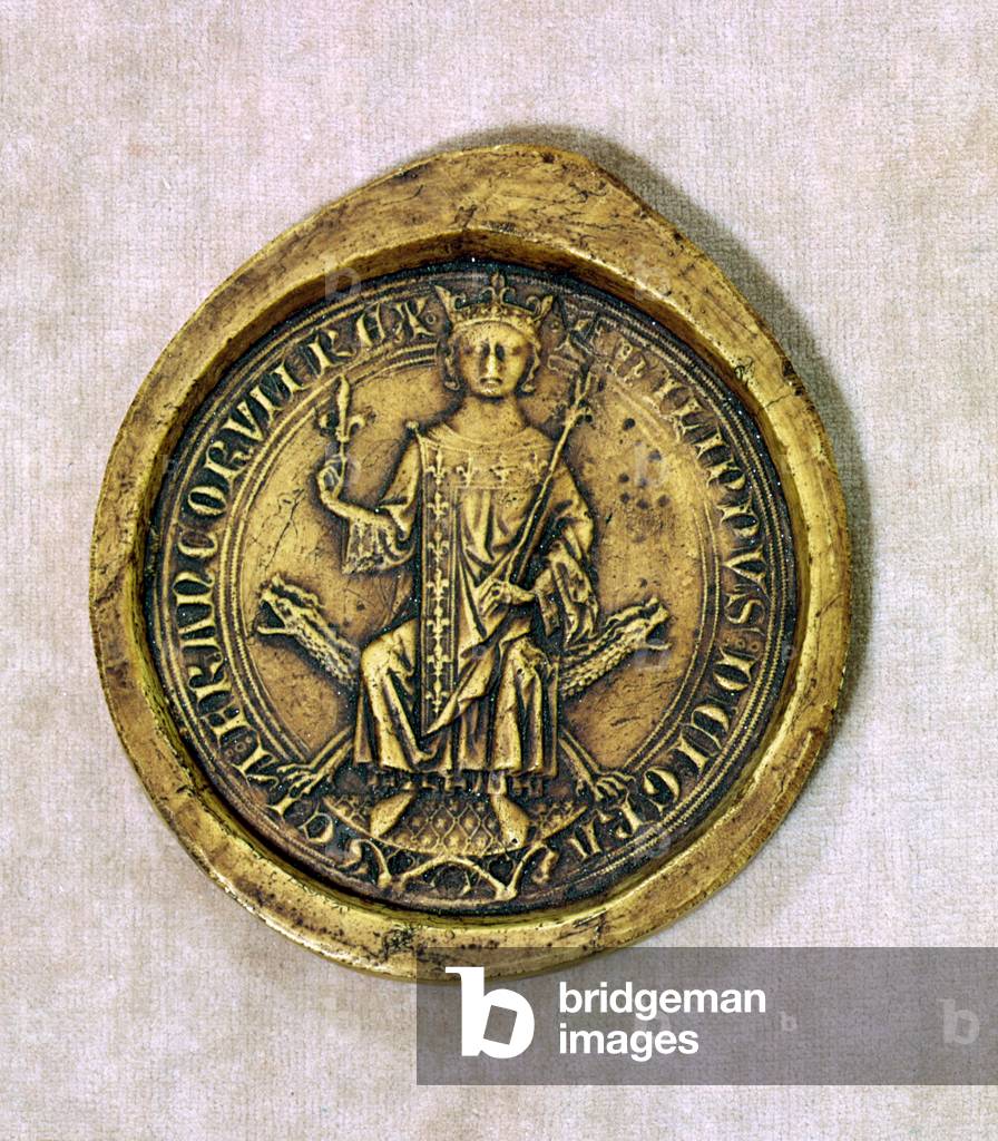 Seal of Philippe III (1245-85) the Bold, 1272 (wax)