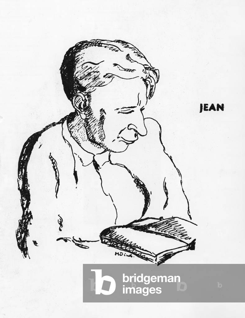 Portrait of Jean Follain (lithograph)