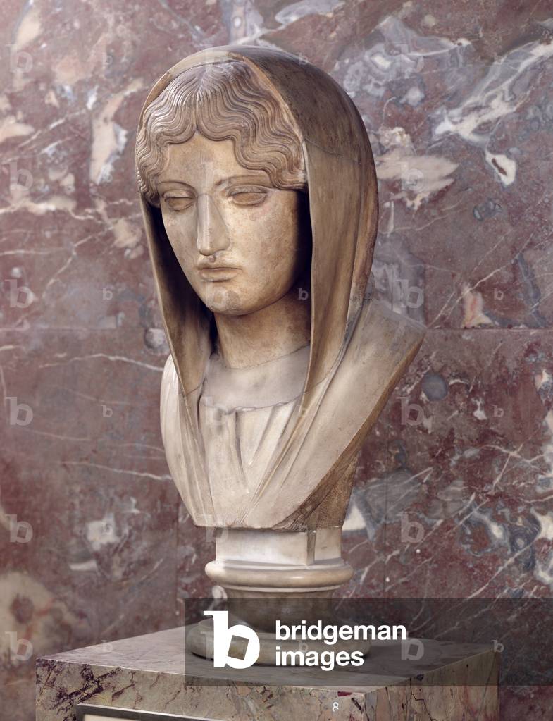 Head of a woman known as Aspasia of Miletos (marble)