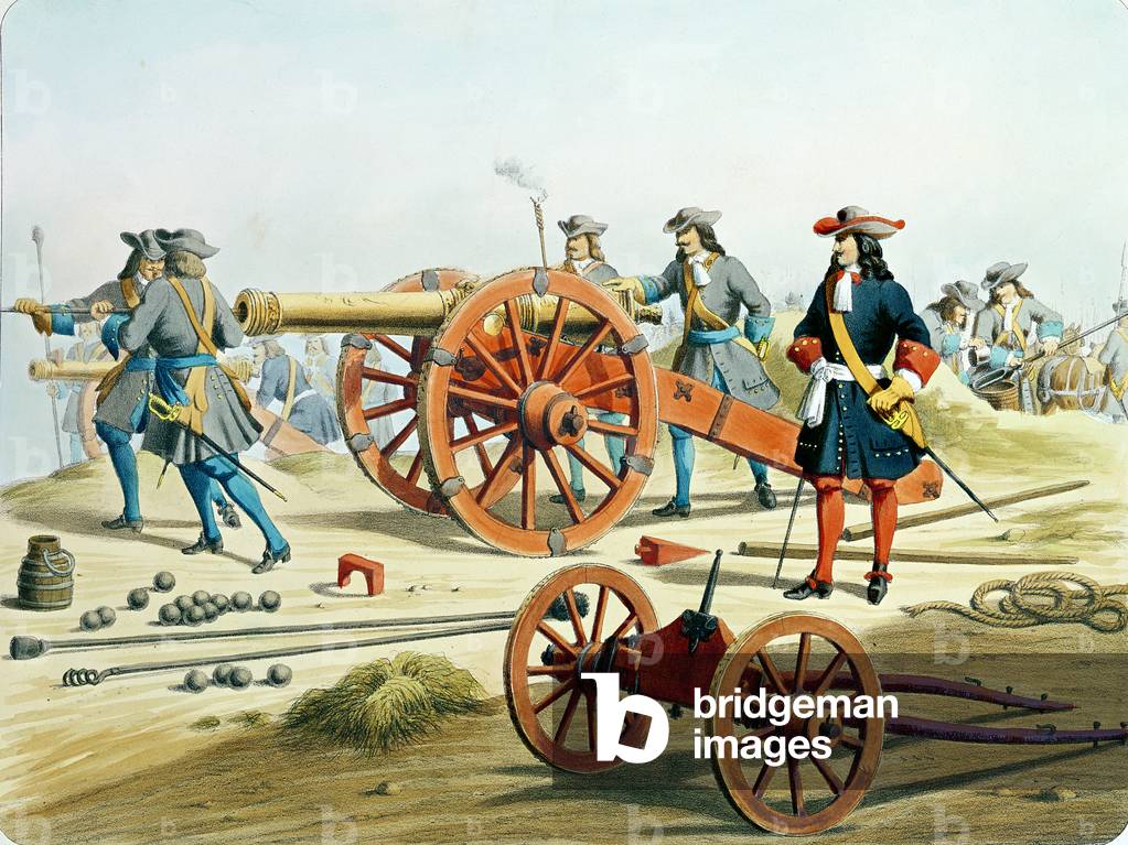 The Regiment of the King's Fusilliers in 1871, from 'L'Artillerie Francaise' by Moltzheim (coloured engraving)