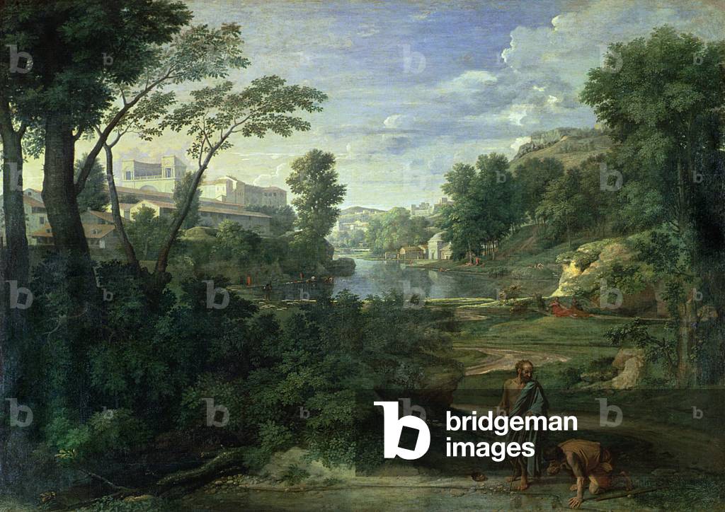 Bild von Gemälde "Landschaft mit Diogenes", 1648 von Nicolas Poussin