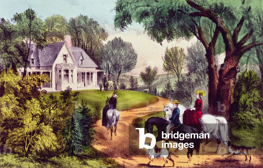 Immagine di Stampa "Estate in campagna", 19th Secolo di American School