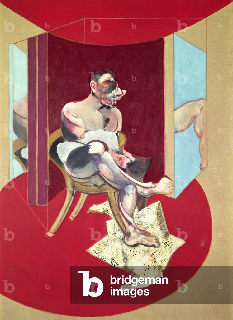 Studie von George Dyer, linke Tafel eines Diptychons, 1971