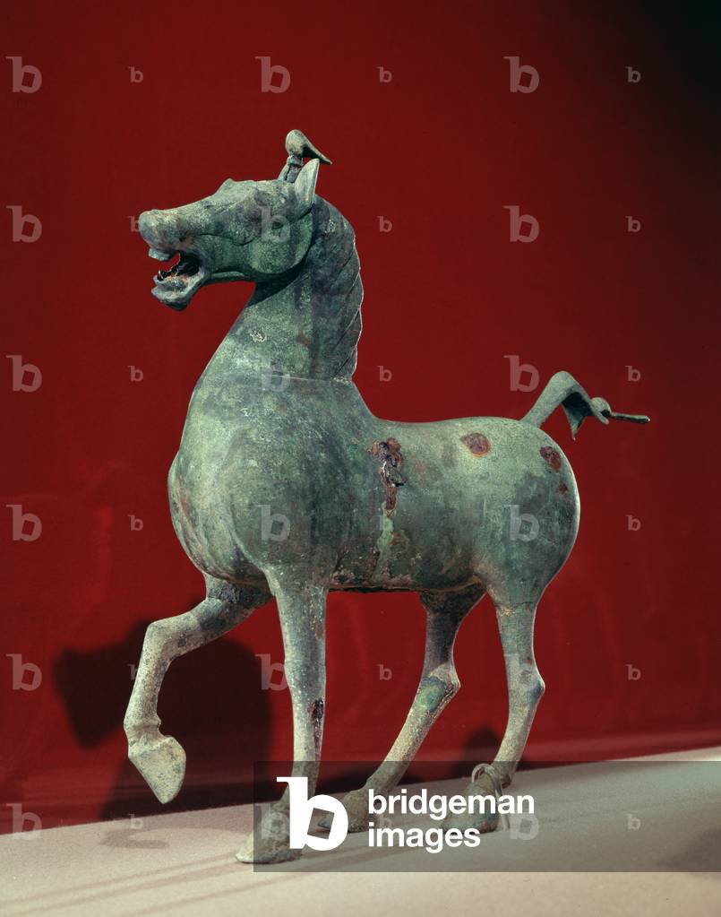 Horse, from Wu-wei, Kansu, Eastern Han Dynasty (bronze)