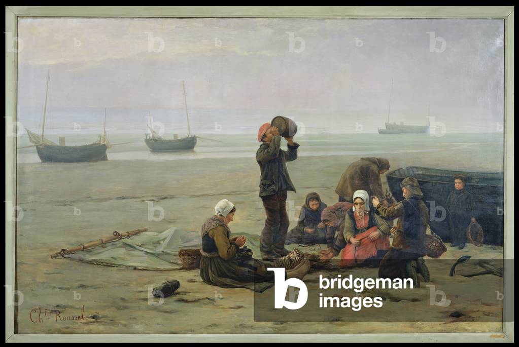 Waiting for the Fish, Berck-sur-Mer (oil on canvas)