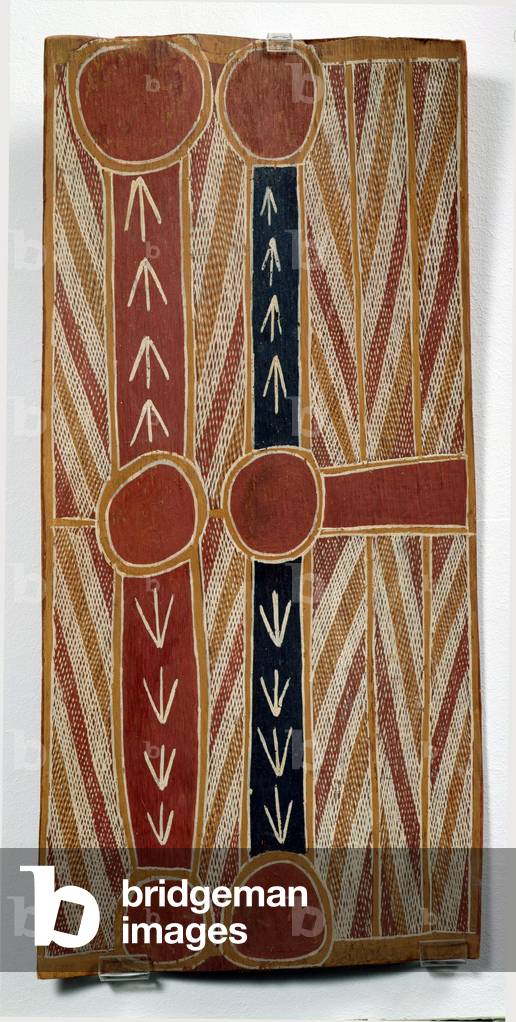 Puddles and Paths with Footprints of Birds (oil on bark)