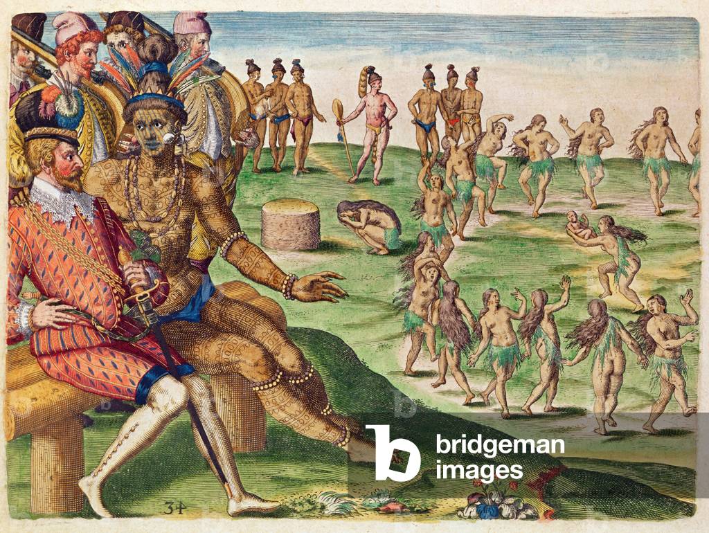 Immagine di Incisione "Il sacrificio del primogenito figlio", 1591 di Jacques Le Moyne