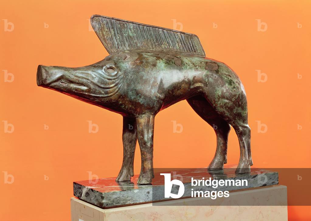 A wild boar, from Neuvy-en-Sullias, 1st century bc (bronze)