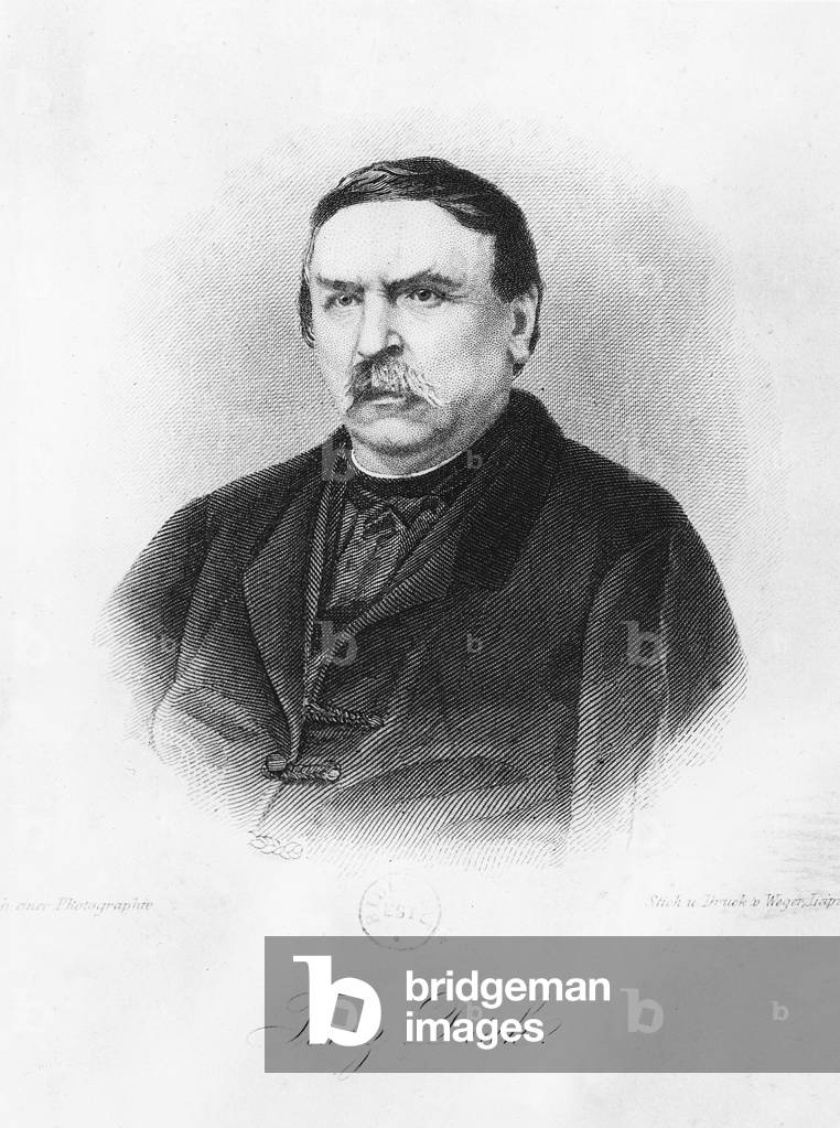 Ferenc Deak, 19th century (engraving)