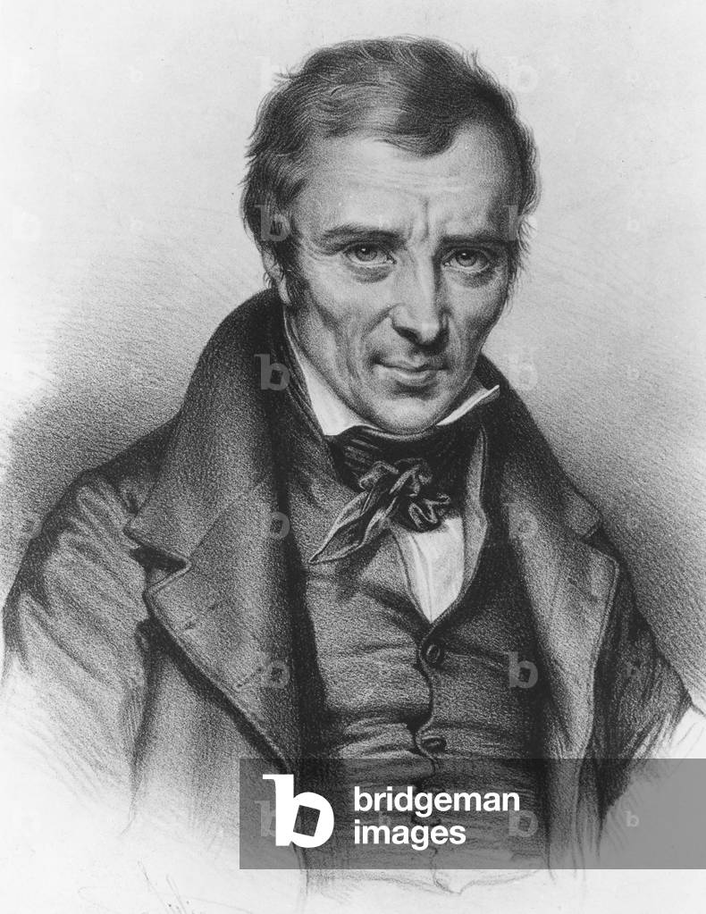 Hugues-Félicité Robert de Lamennais (lithograph)