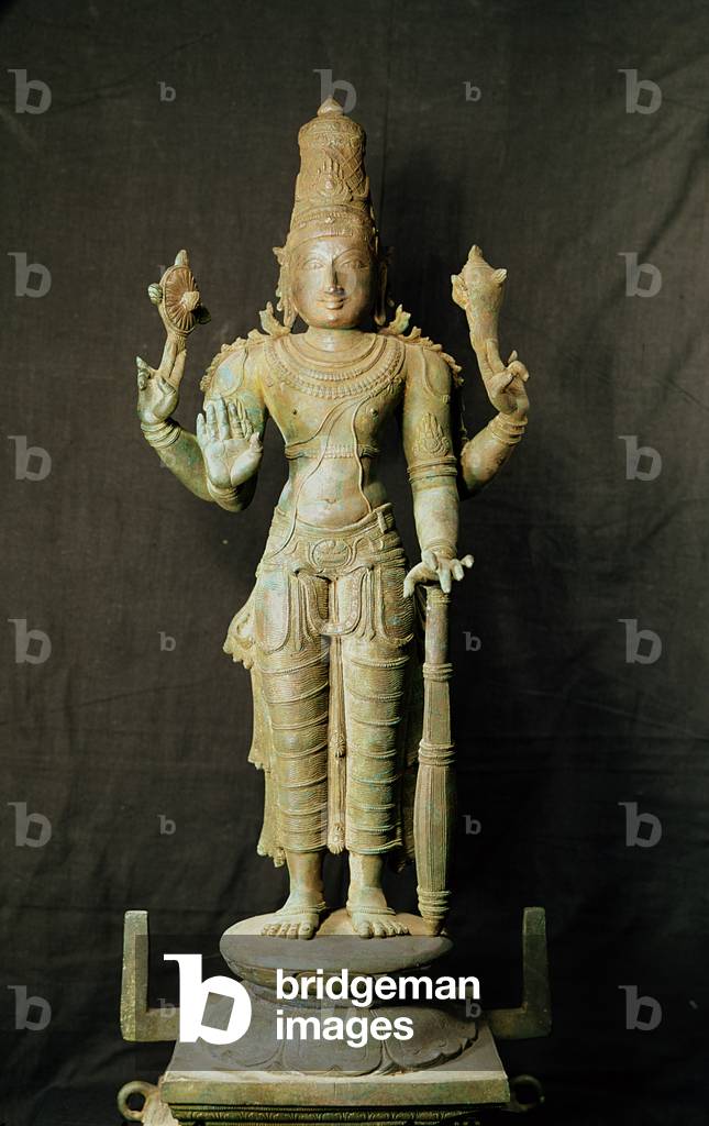 Vishnu, Late Chola (stone)