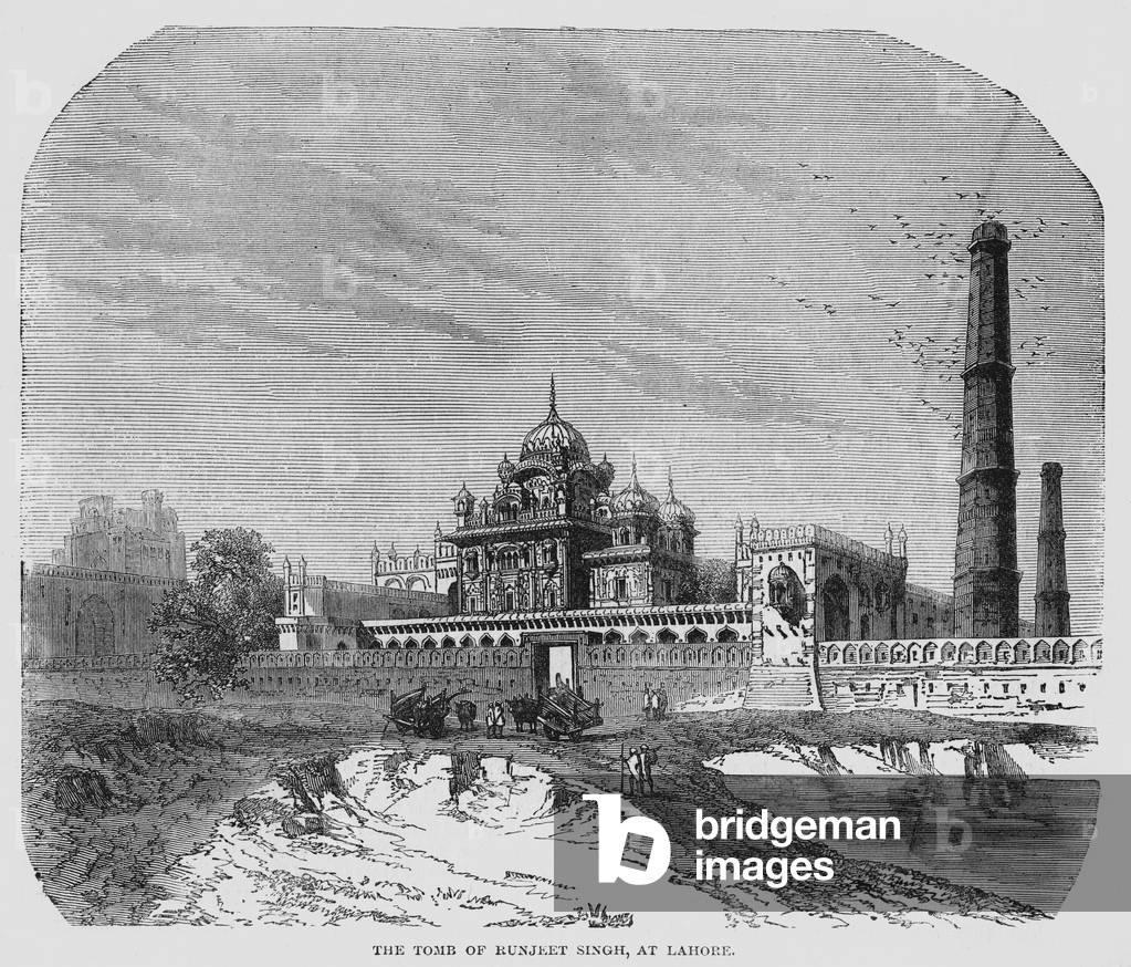 Tomb of Runjeet Singh at Lahore (engraving)