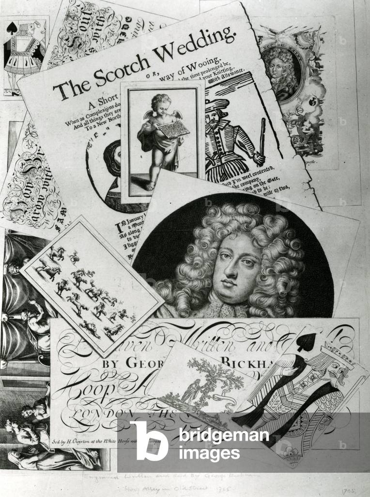 Trade card, engraved by George Bickman (engraving)