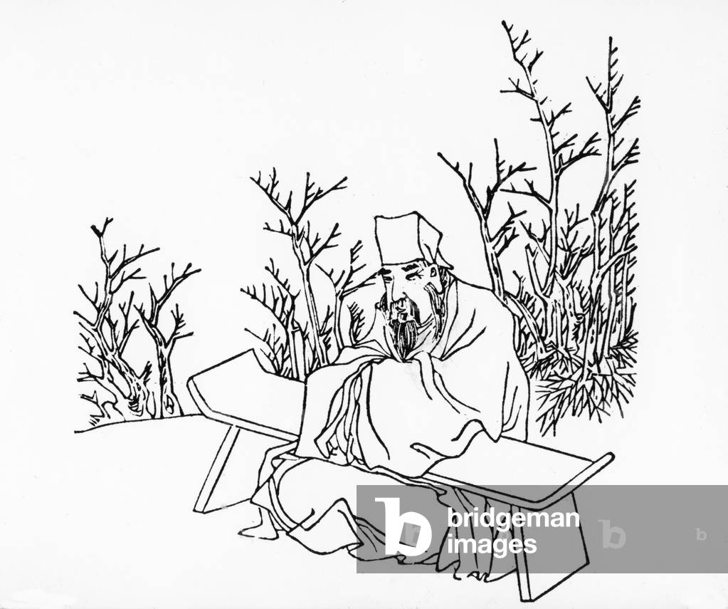 Confucius Teaching (engraving)