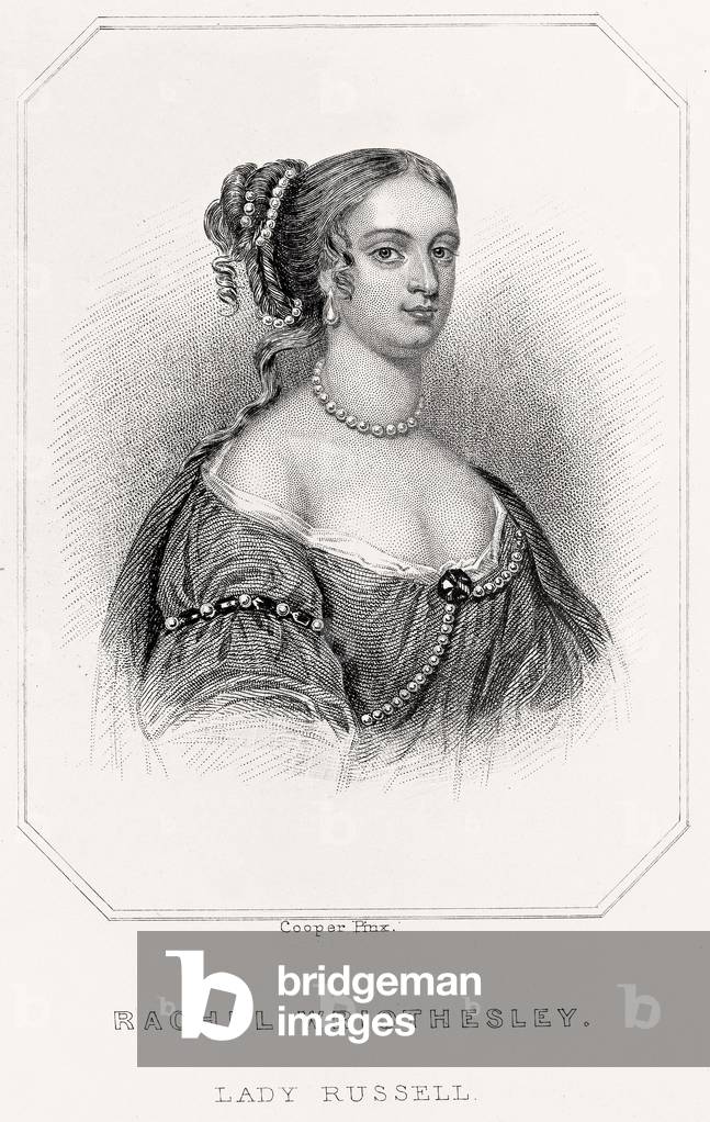 Portrait of Rachel Wriothesley, Lady Russell, 1835 (litho)