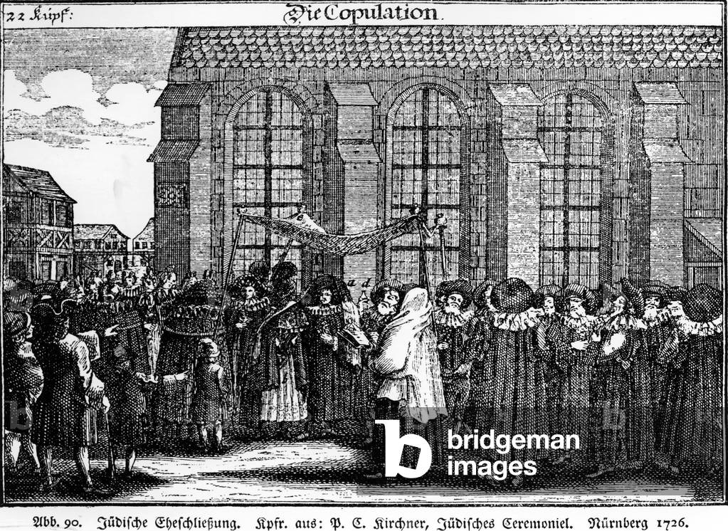 Jewish wedding procession by Georg Puschner from Kirchner's 
