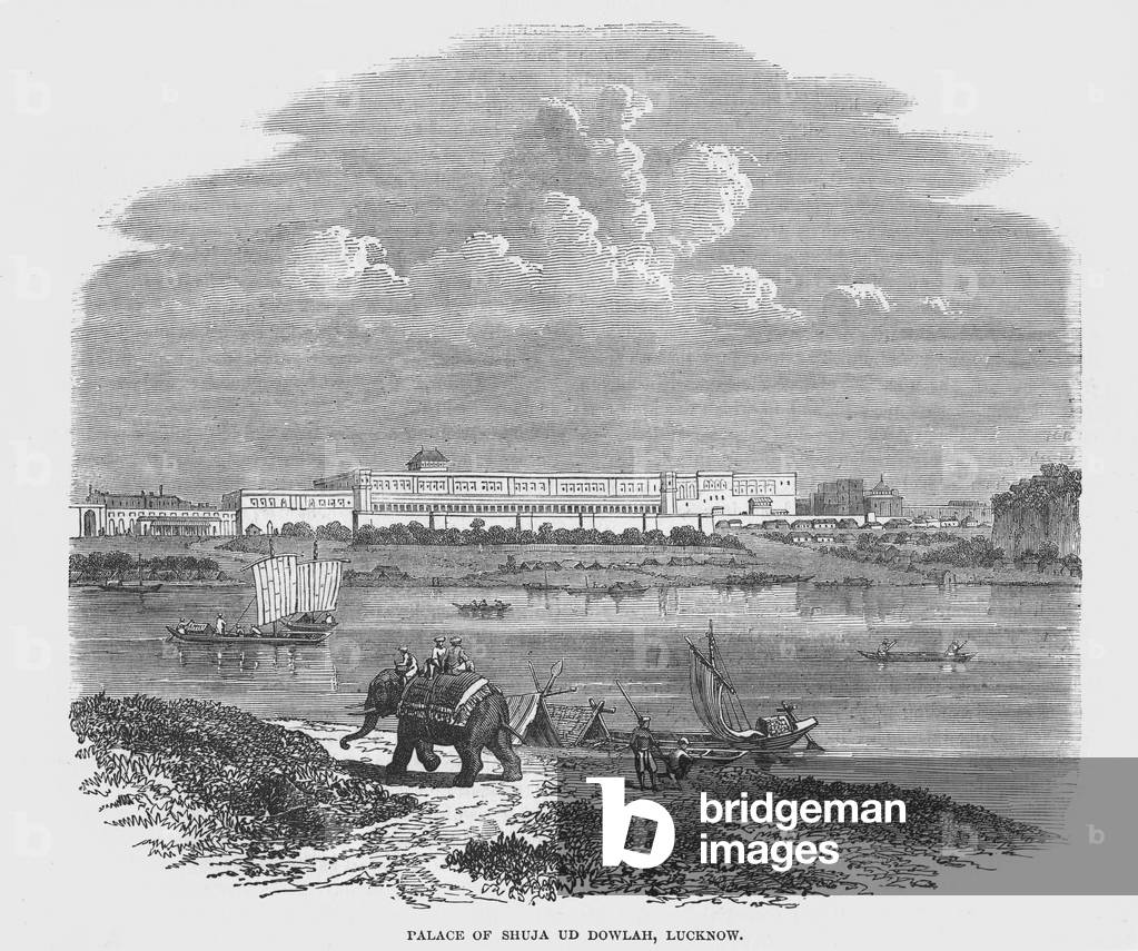 Palace of Shuja Ud Dowlah, Lucknow (engraving)