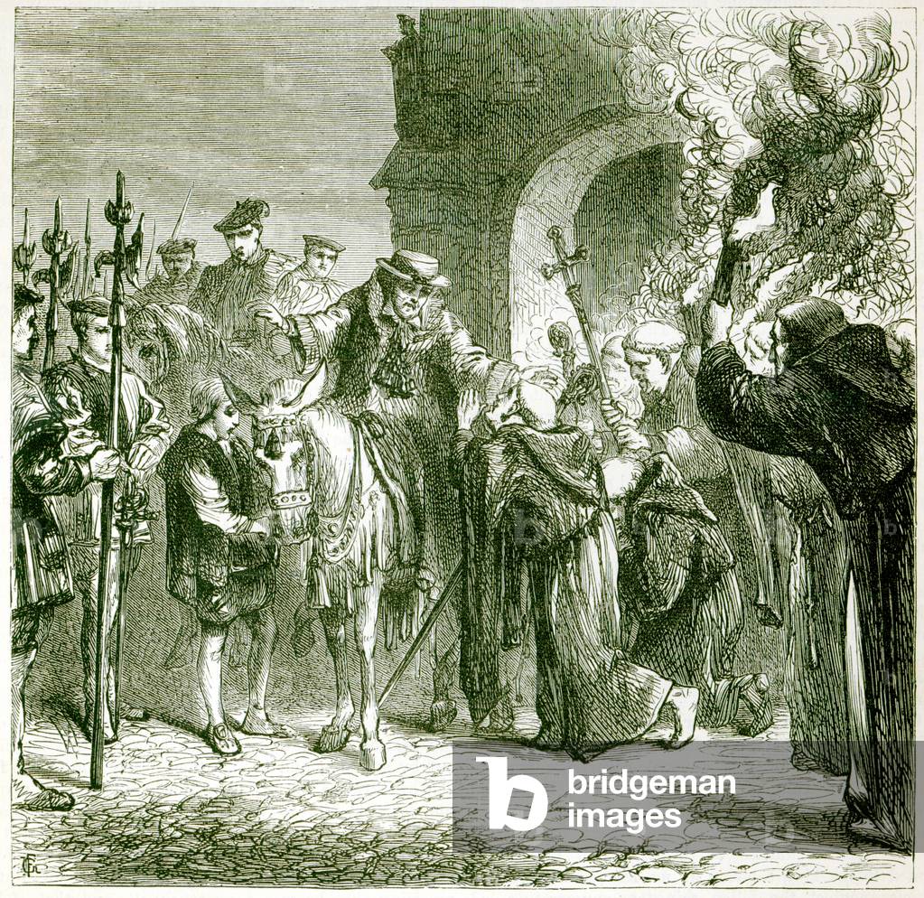 Wolsey at Leicester (engraving)