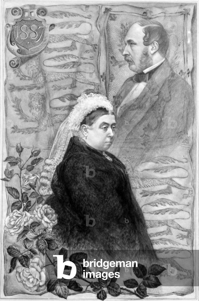 Queen Victoria's Golden Jubilee, 1887 (b/w engraving)