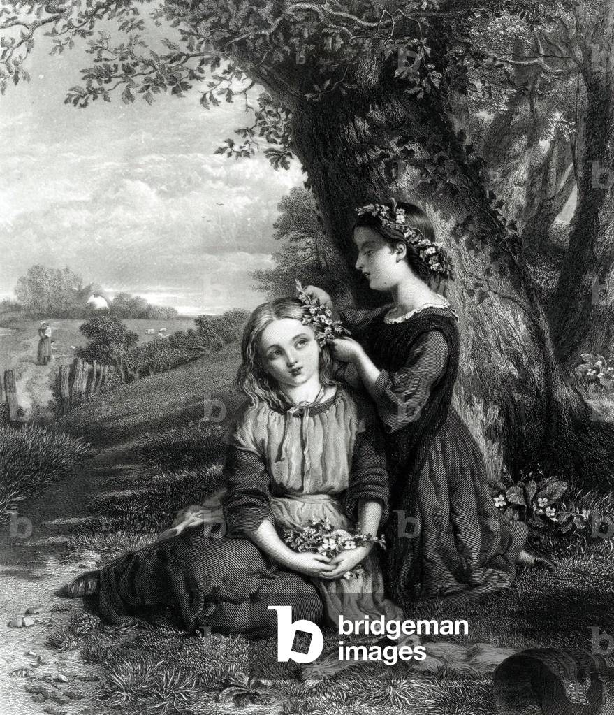 The Sisters, published in the Art Journal (1867), engraved by C. Cousen, 1867 (engraving)