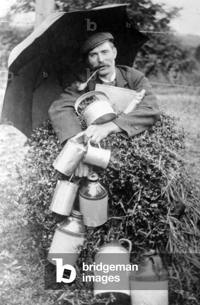 Man with Pipe, 19th Century (photograph)