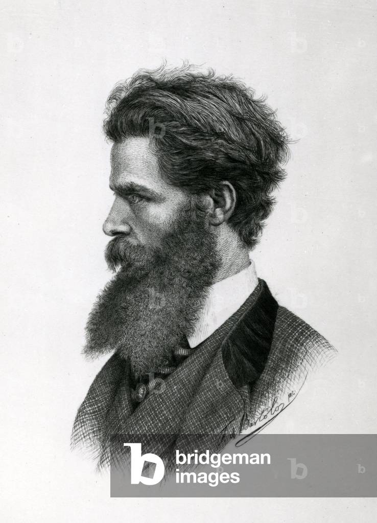 Portrait of Giulio Monteverde (1837-1917) (engraving)