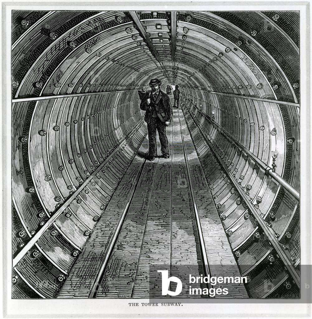 The Tower Subway, 1870 (engraving)
