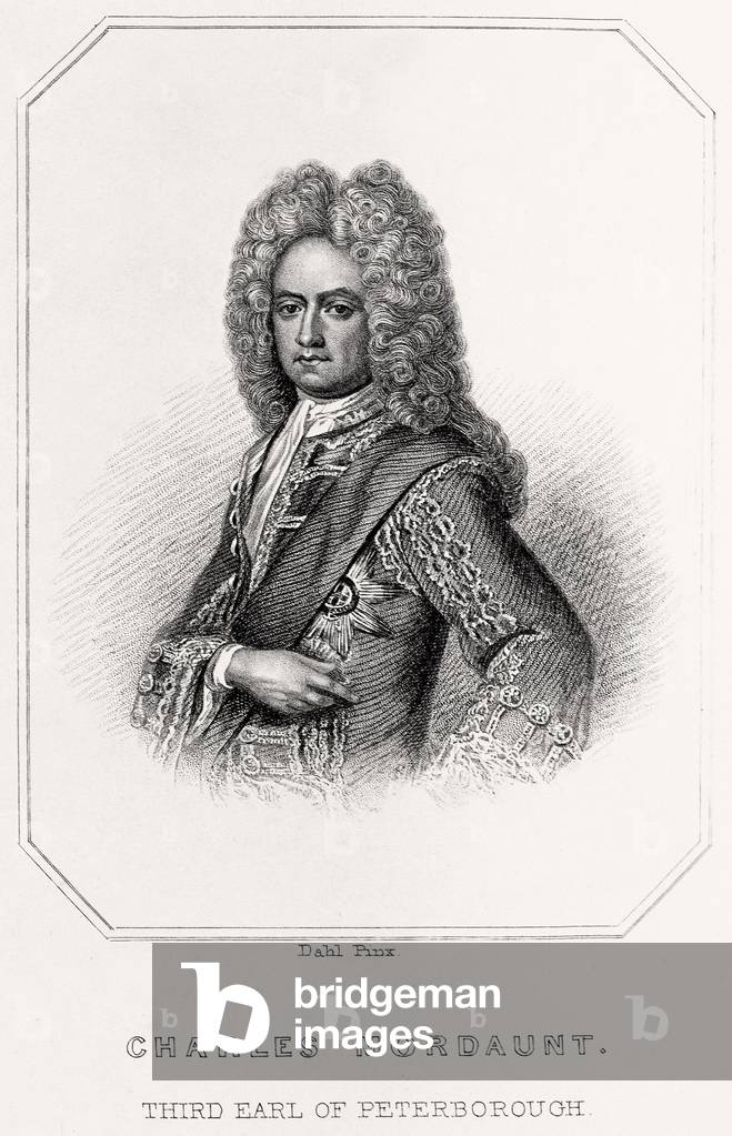 Portrait of Charles Mordaunt, 3rd Earl of Peterborough, 1835 (litho)