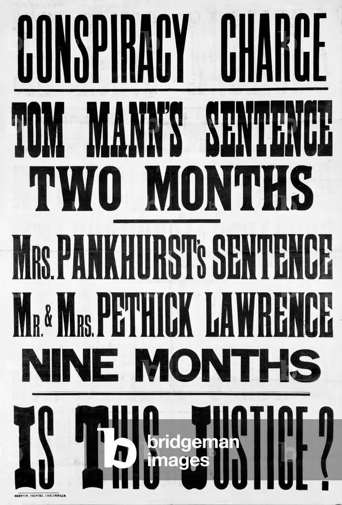 Suffragette hand bill and poster, c.1912