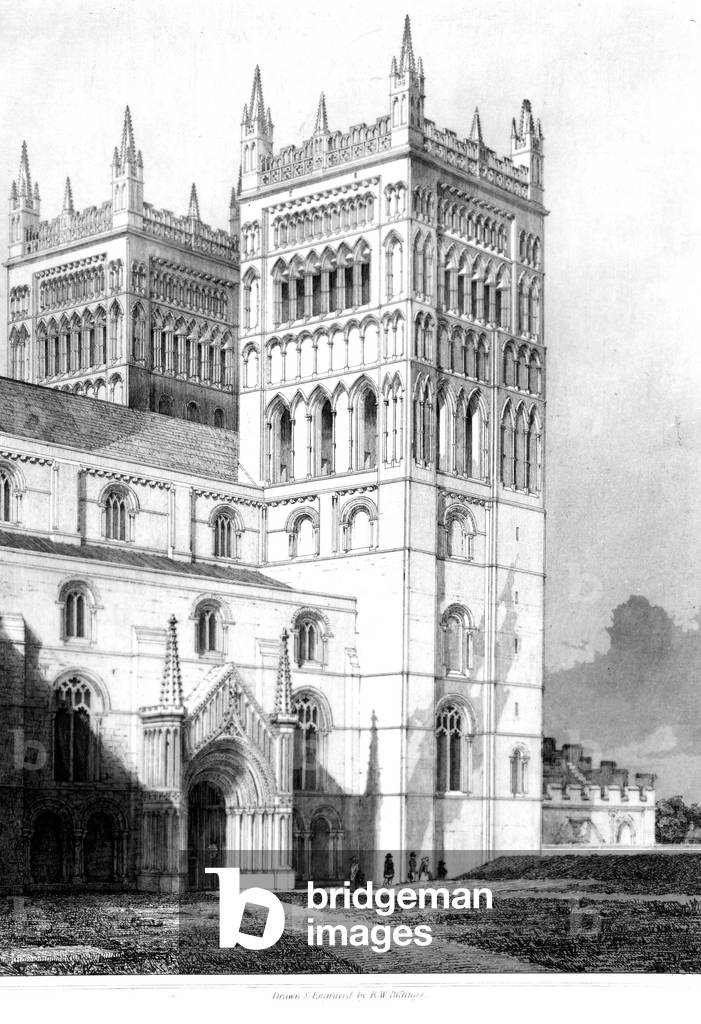 Durham Cathedral, 1843 (engraving)