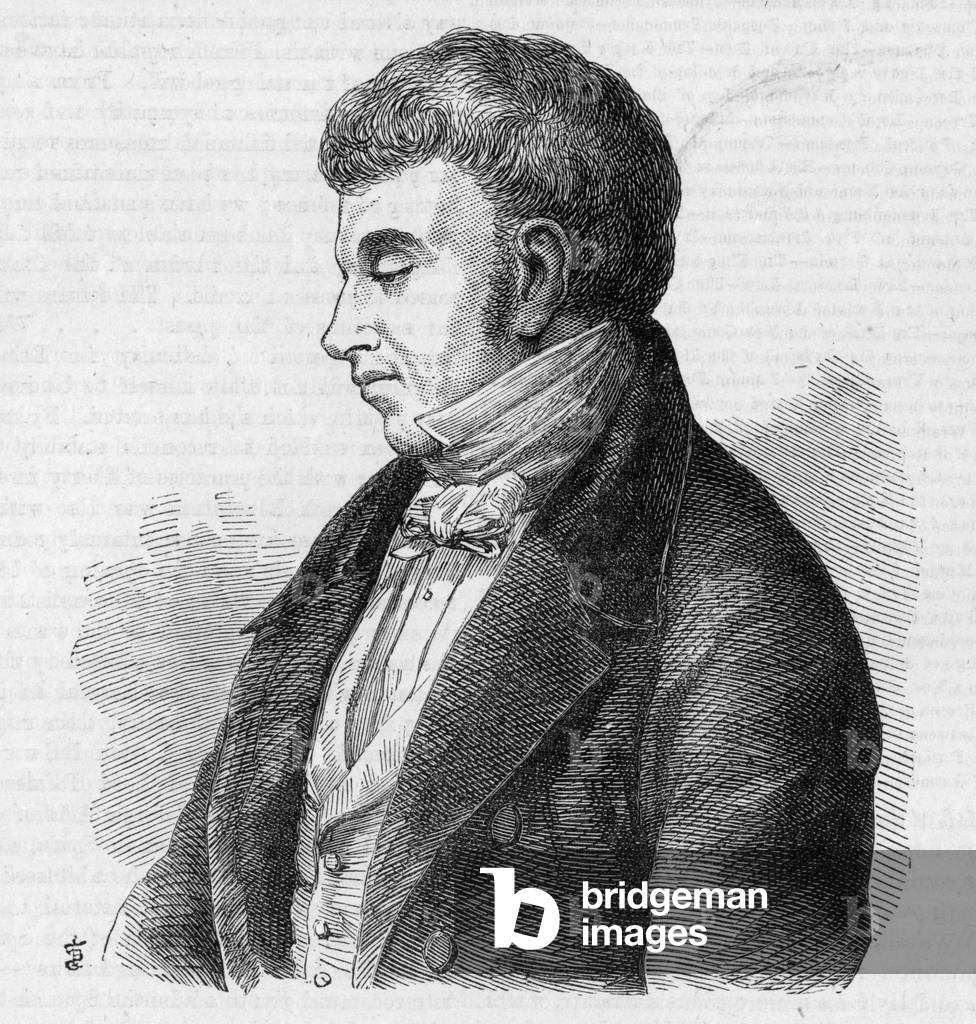 William Smith O'Brien (engraving) 19th by English Artist, b/w