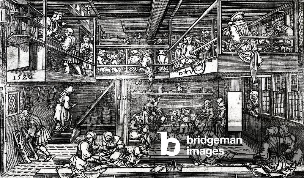 The Schoolroom, 1526 (woodcut)