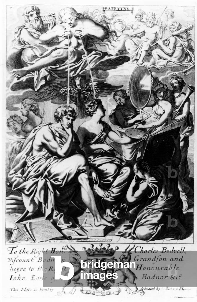 Painting, from 'The Gentleman's Recreation' published by Richard Blome, 1686 (engraving)