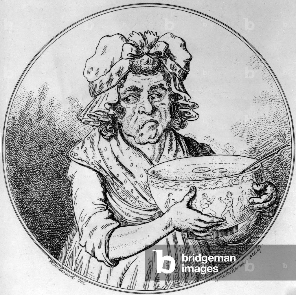 Illustration, by George Moutard Woodward, engraved by Isaak Cruickshank, published by Allen&West, 1796 (engraving)