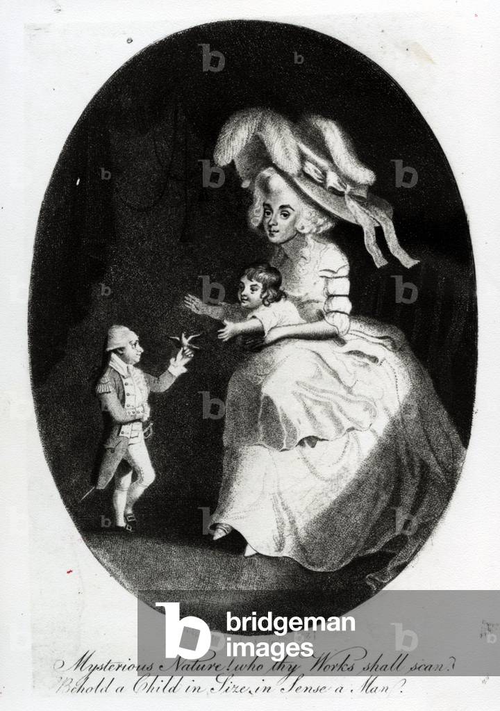 The little Count Boruwlaski, 1788 (engraving)